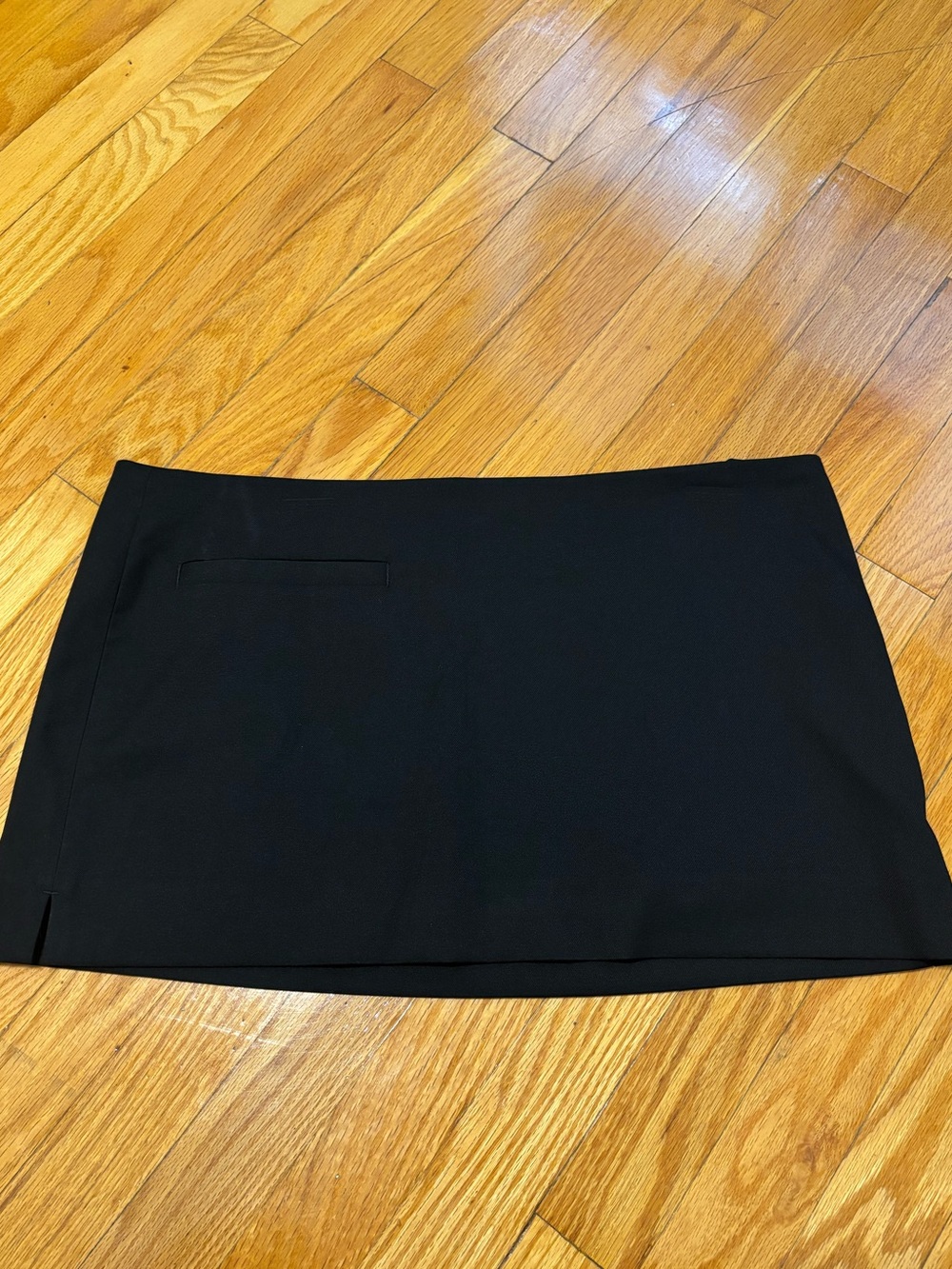 Monki Black Mini Skirt with Subtle Slit